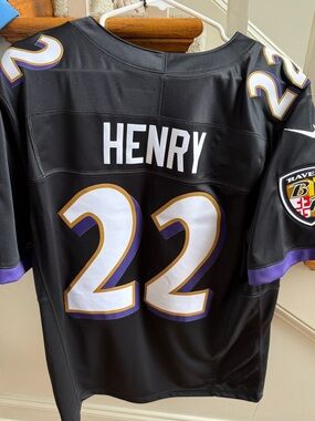 NFL Black Dri-FIT Football Jersey with Embroidered NFL Shield